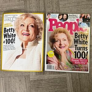 2 Betty White Magazine Commemorative Edition at 100 People Magazine
